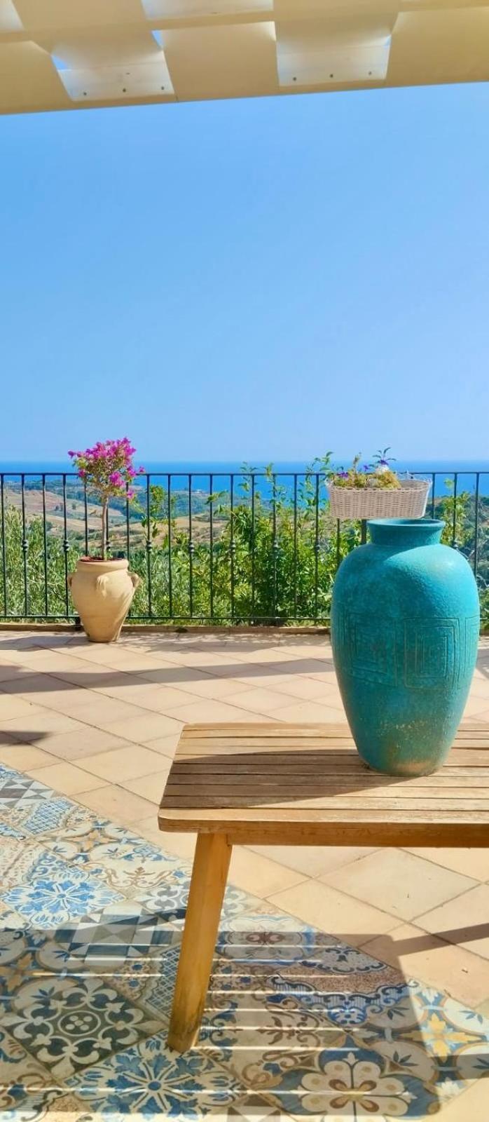 Villa Immersa In Oliveto Vista Mare Sciacca Exterior foto