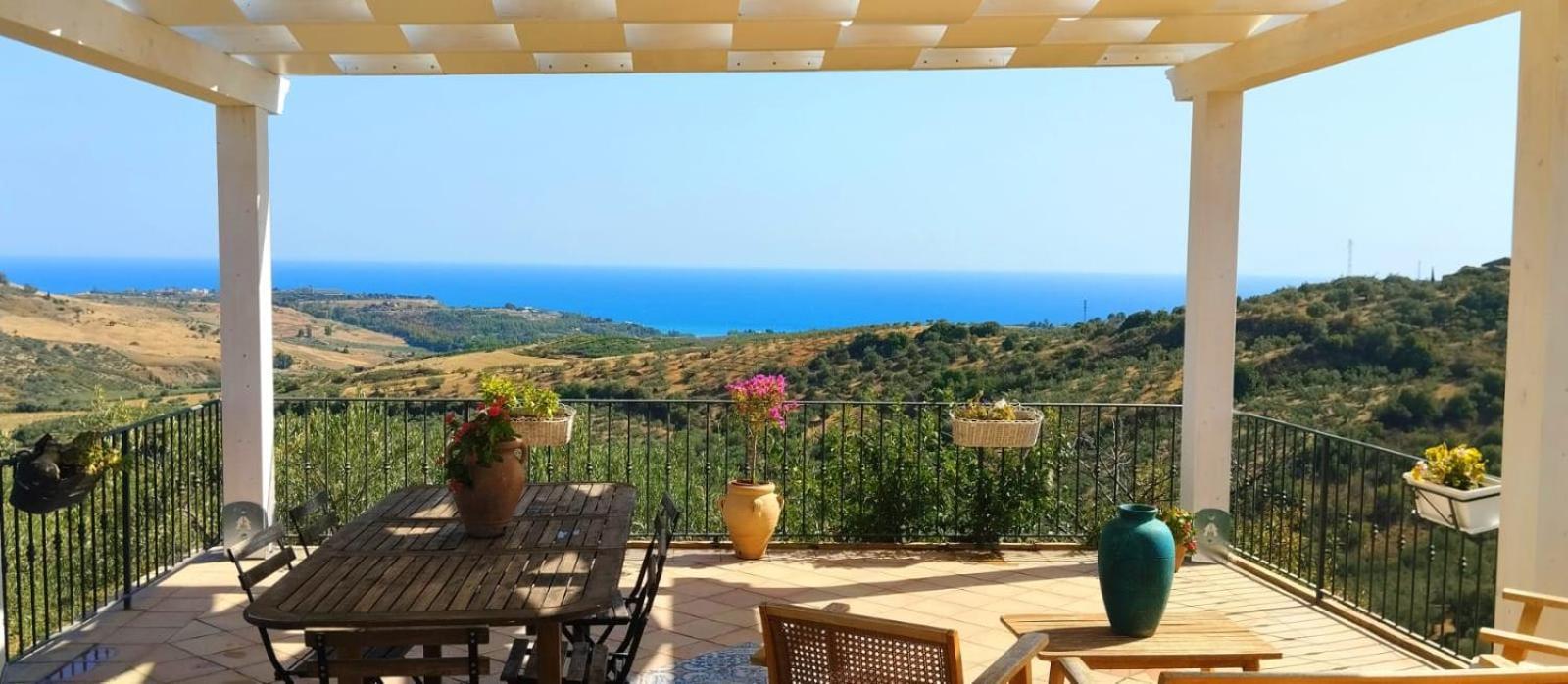 Villa Immersa In Oliveto Vista Mare Sciacca Exterior foto